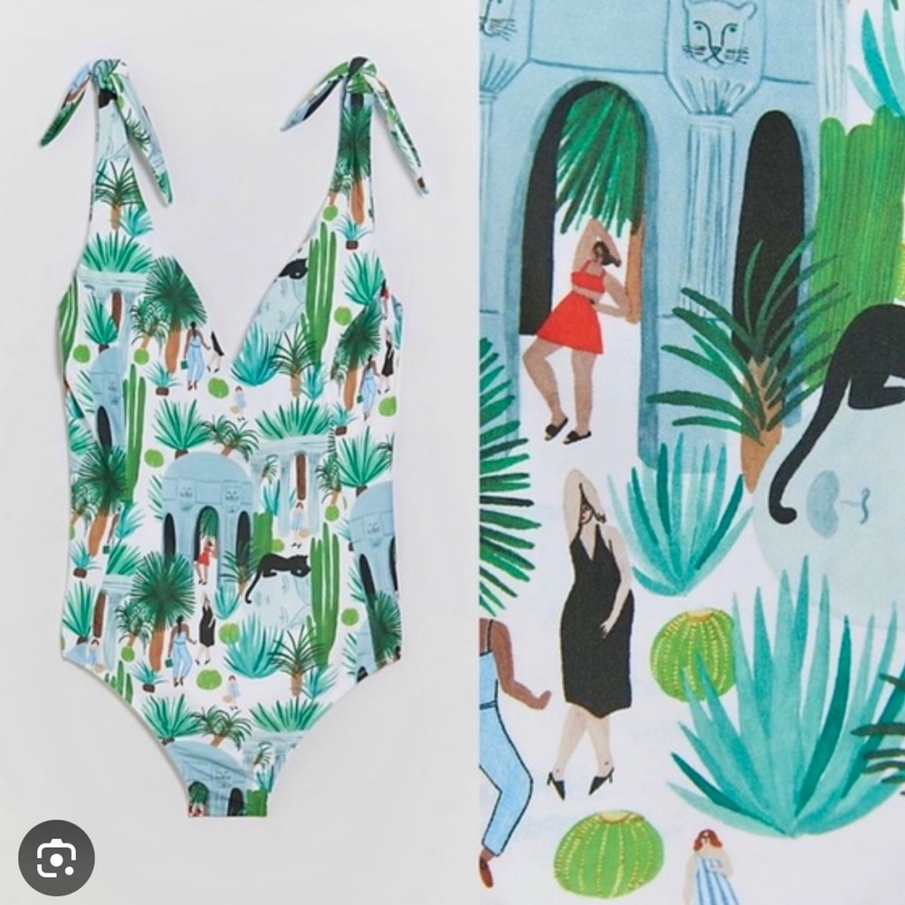 Isabelle Feliu for Anthro swimsuit